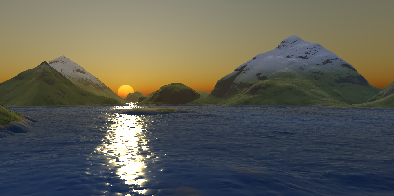 Visual demo of a mountain